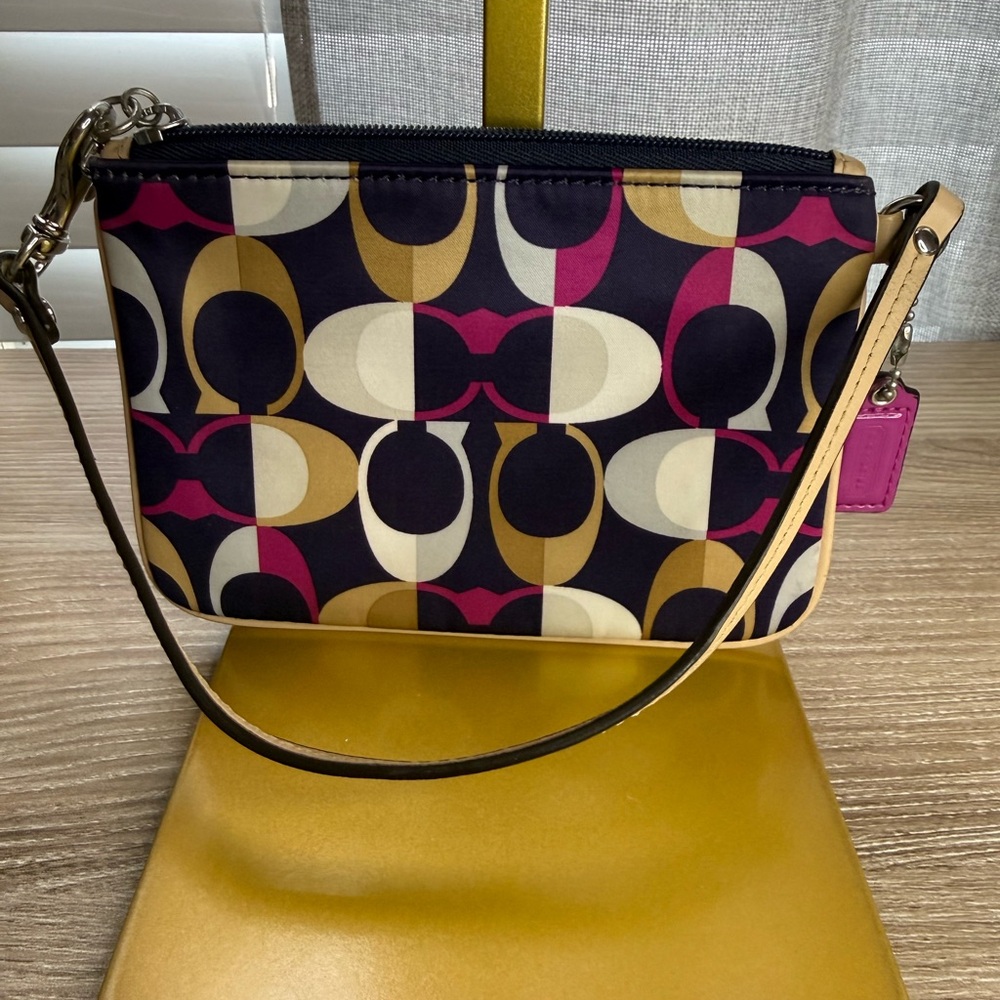 Coach Multicolor Patterned Wristlet - Picture 8 of 8